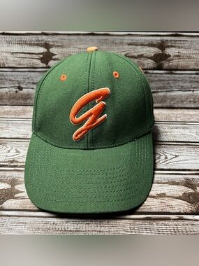 The Game Hat Cap Fitted 7 1/8 Florida Gators Embroidered Logo Green